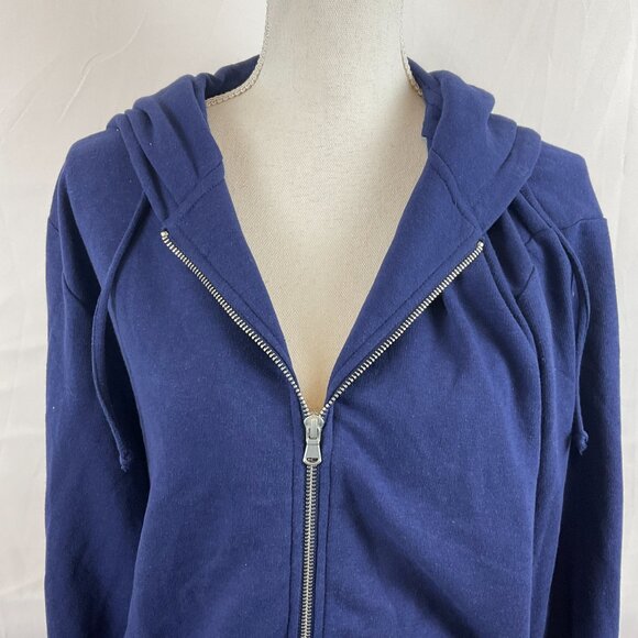 Hill House Teddy Zip-Up Hoodie M Navy Blue Pockets New NWT - Picture 3 of 12